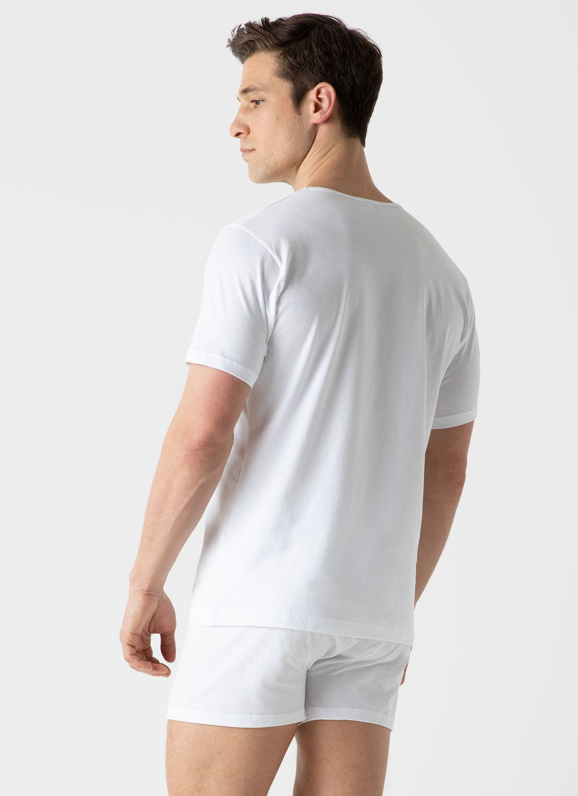 Men's Superfine Underwear T-shirt in White