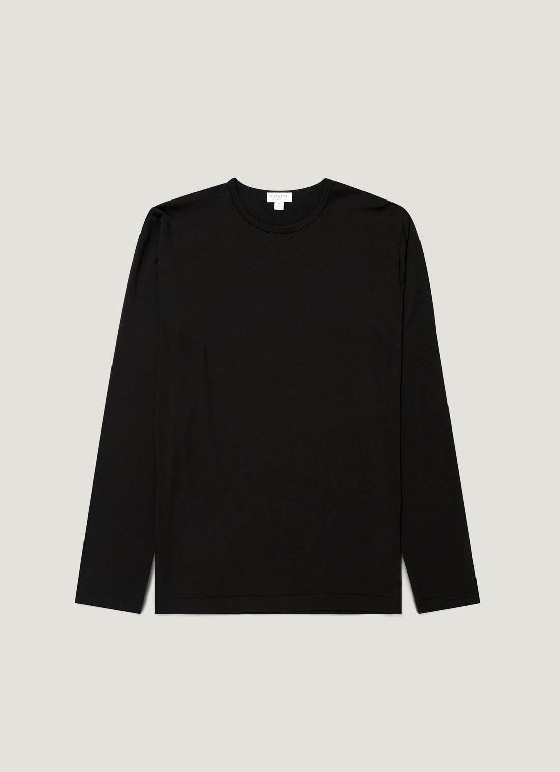 Men's Long Sleeve Tencel™ T-shirt in Black