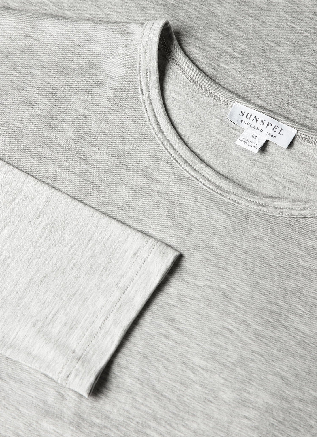 Men's Long Sleeve Tencel™ T-shirt in Grey Melange