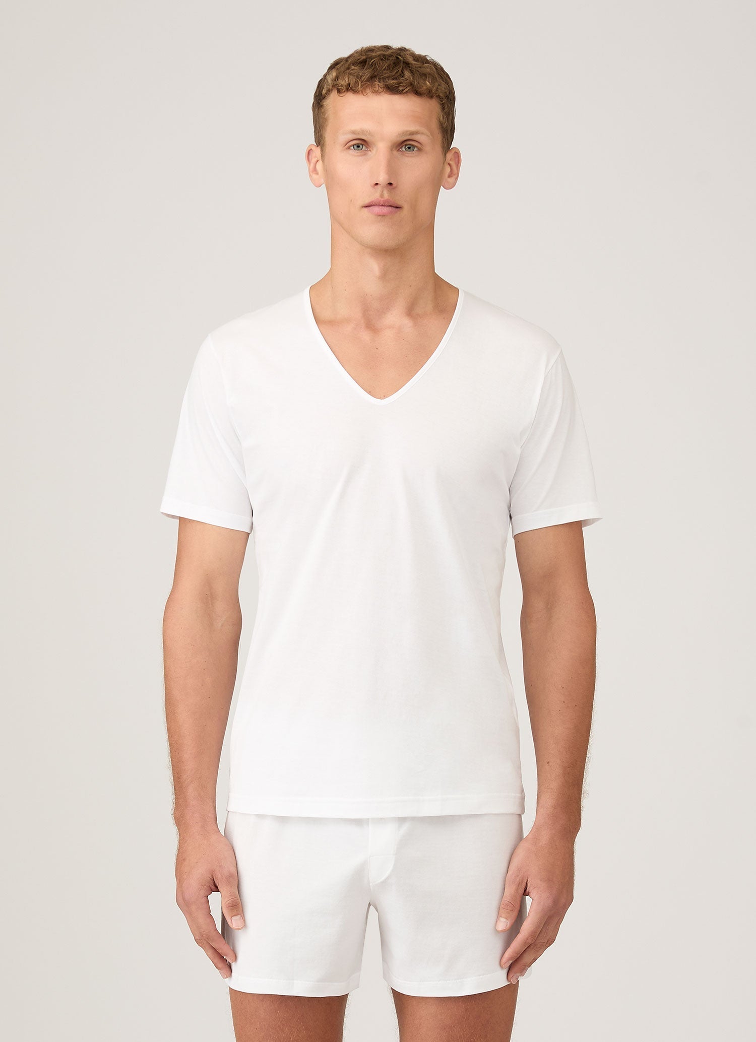 【試着のみ】SUNSPEL Tシャツ　ホワイト サイズ1 Q82 リラックスフィット（ヘビーウェイト） Tシャツ（White）| Sunspel