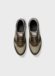 Men's Sunspel x Nigel Cabourn Sneaker in Army Green