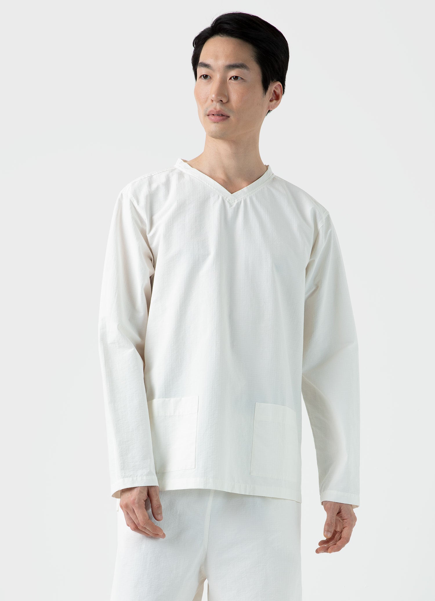 Sunspel x Nigel Cabourn リップストップ アーミー スモック