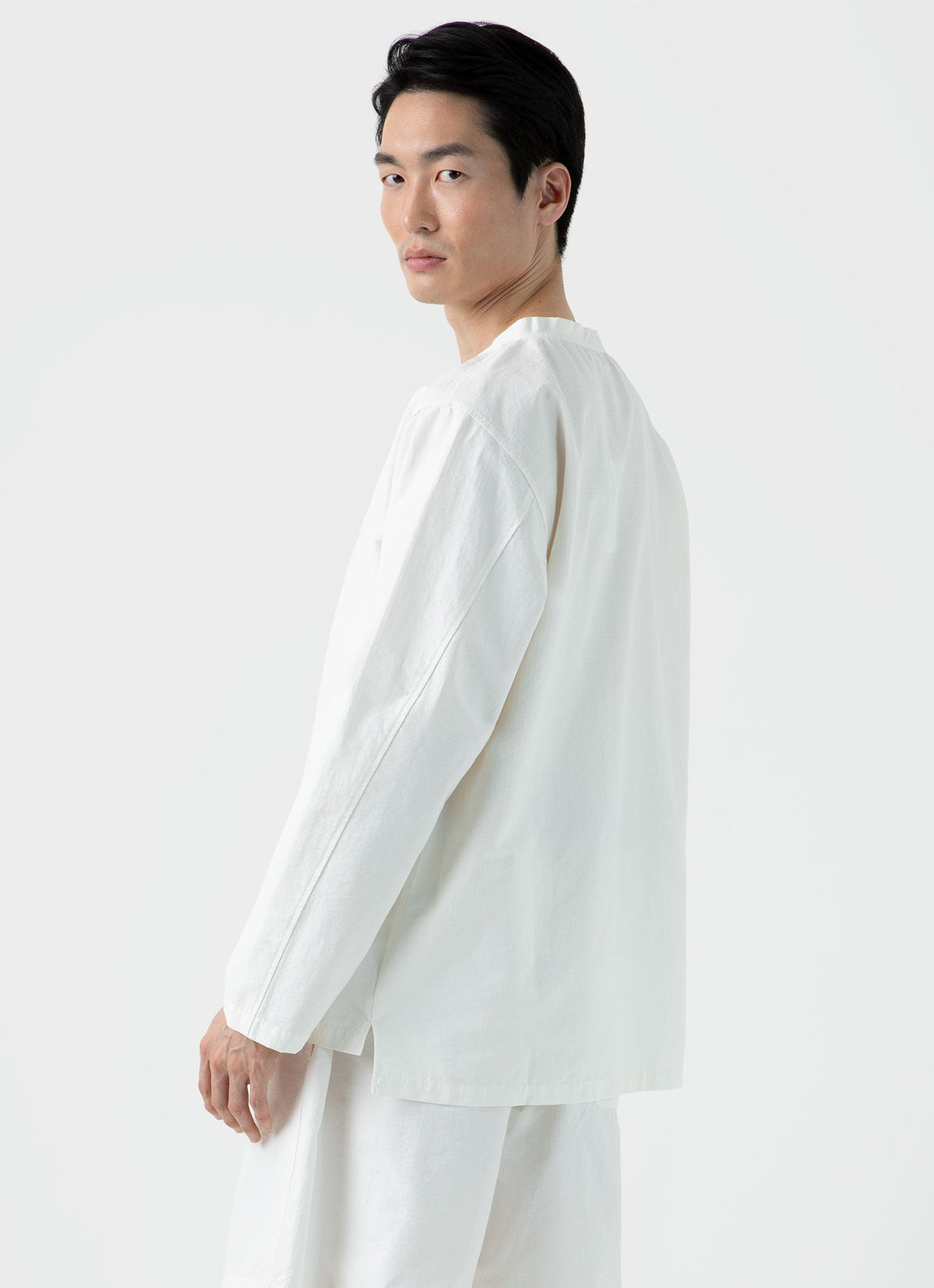 Men's Sunspel x Nigel Cabourn Ripstop Army Smock in Off White