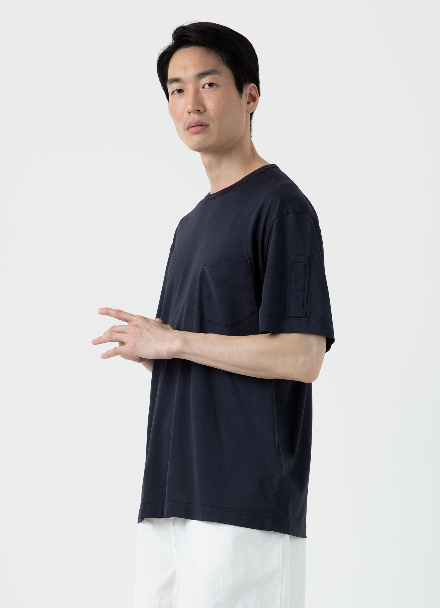 新品未使用 Nigel Cabourn × SUNSPEL XL Sunspel x Nigel Cabourn Tシャツ（Navy）| Sunspel