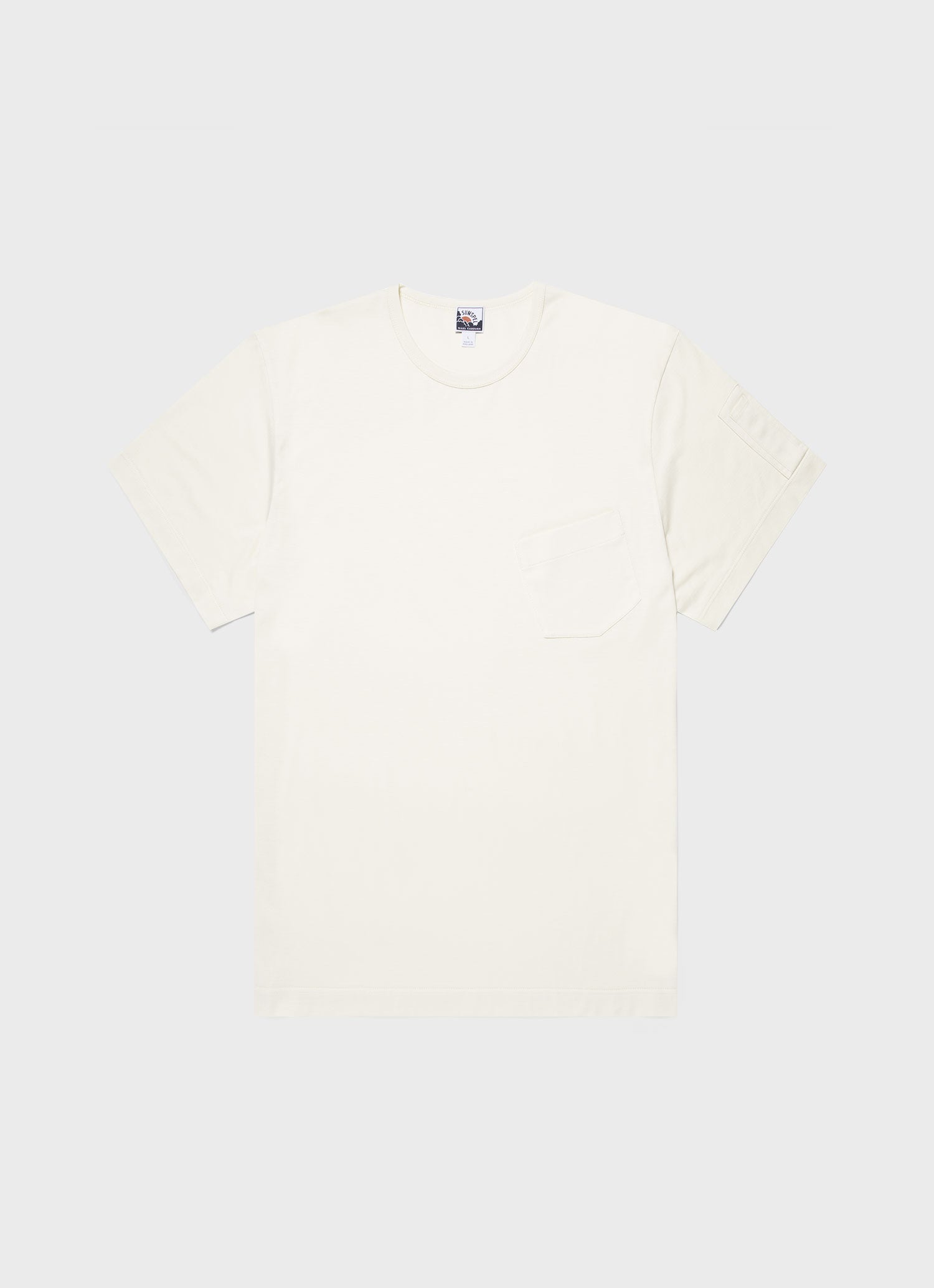 Men's Sunspel x Nigel Cabourn T-shirt in Stone White