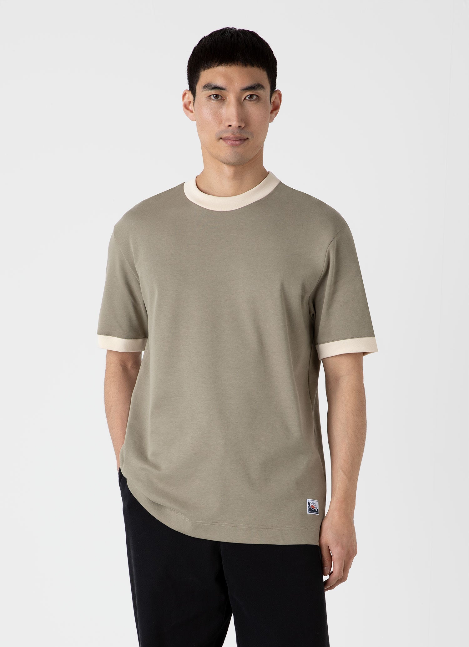 Sunspel x Nigel Cabourn カーボンブラッシュドTシャツ（Earth）|Sunspel