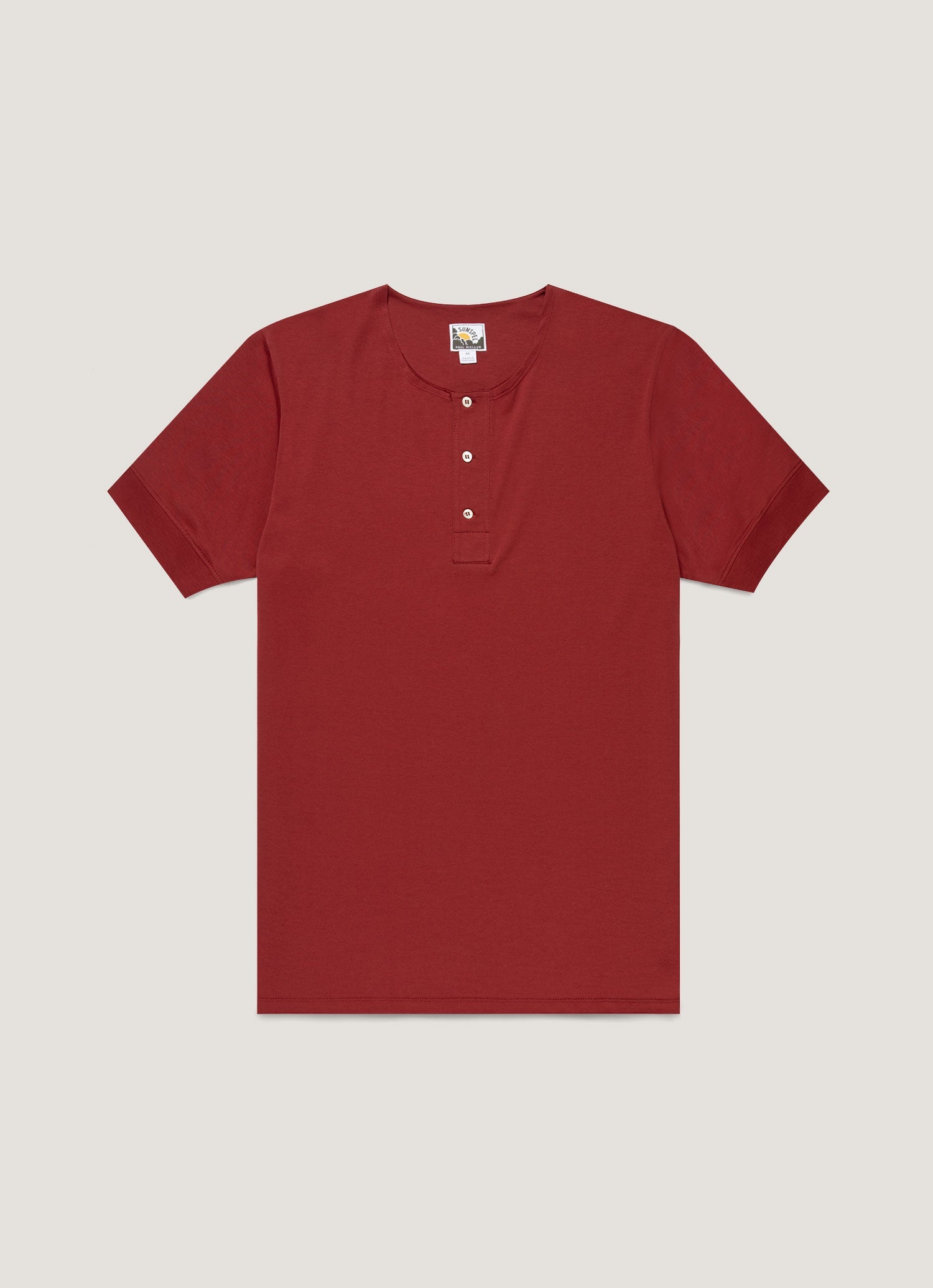 Sunspel x Paul Weller ヘンリー（Dark Cherry）| Sunspel