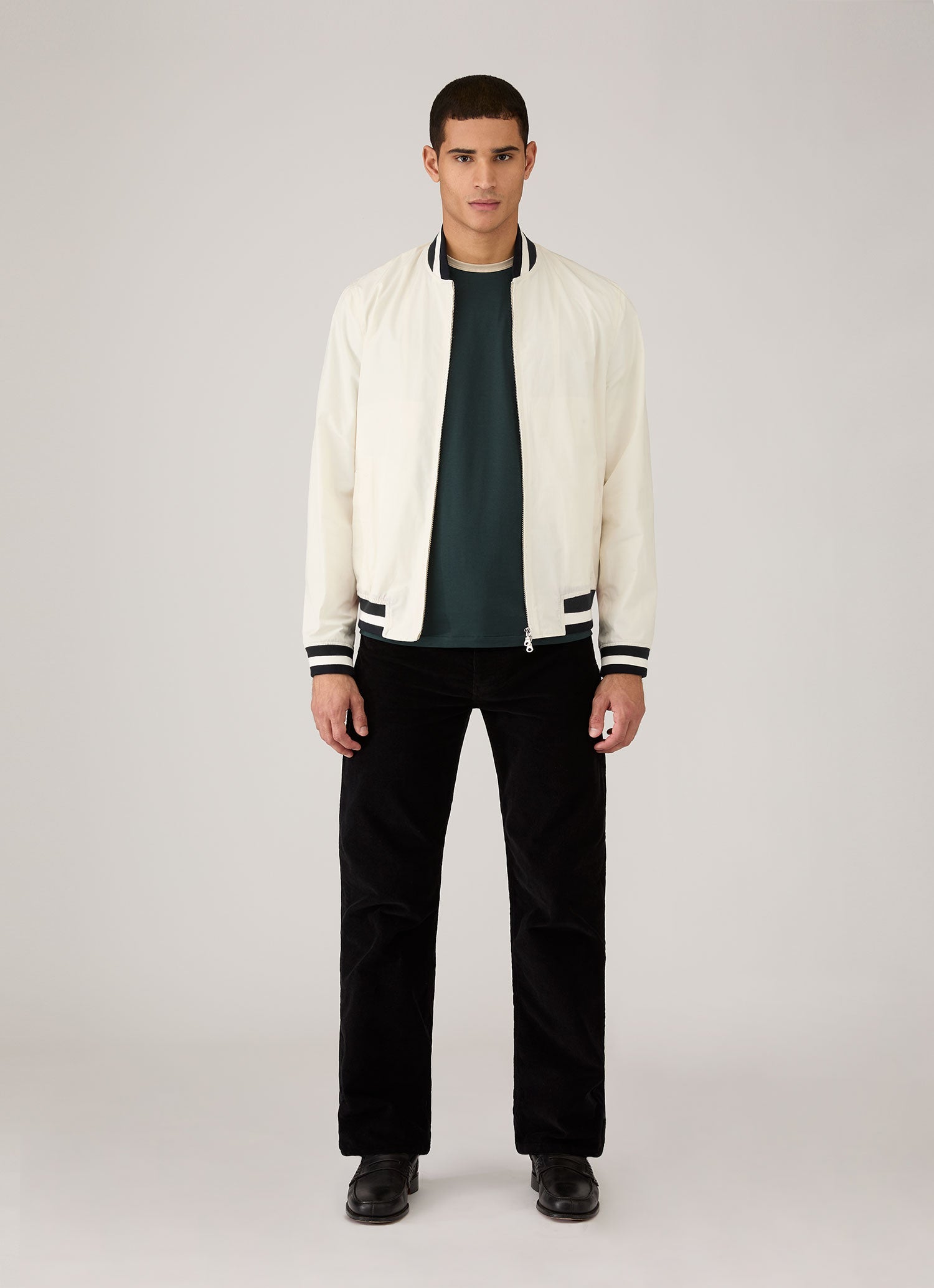 Men's Sunspel x Paul Weller Ringer T-shirt in Forest