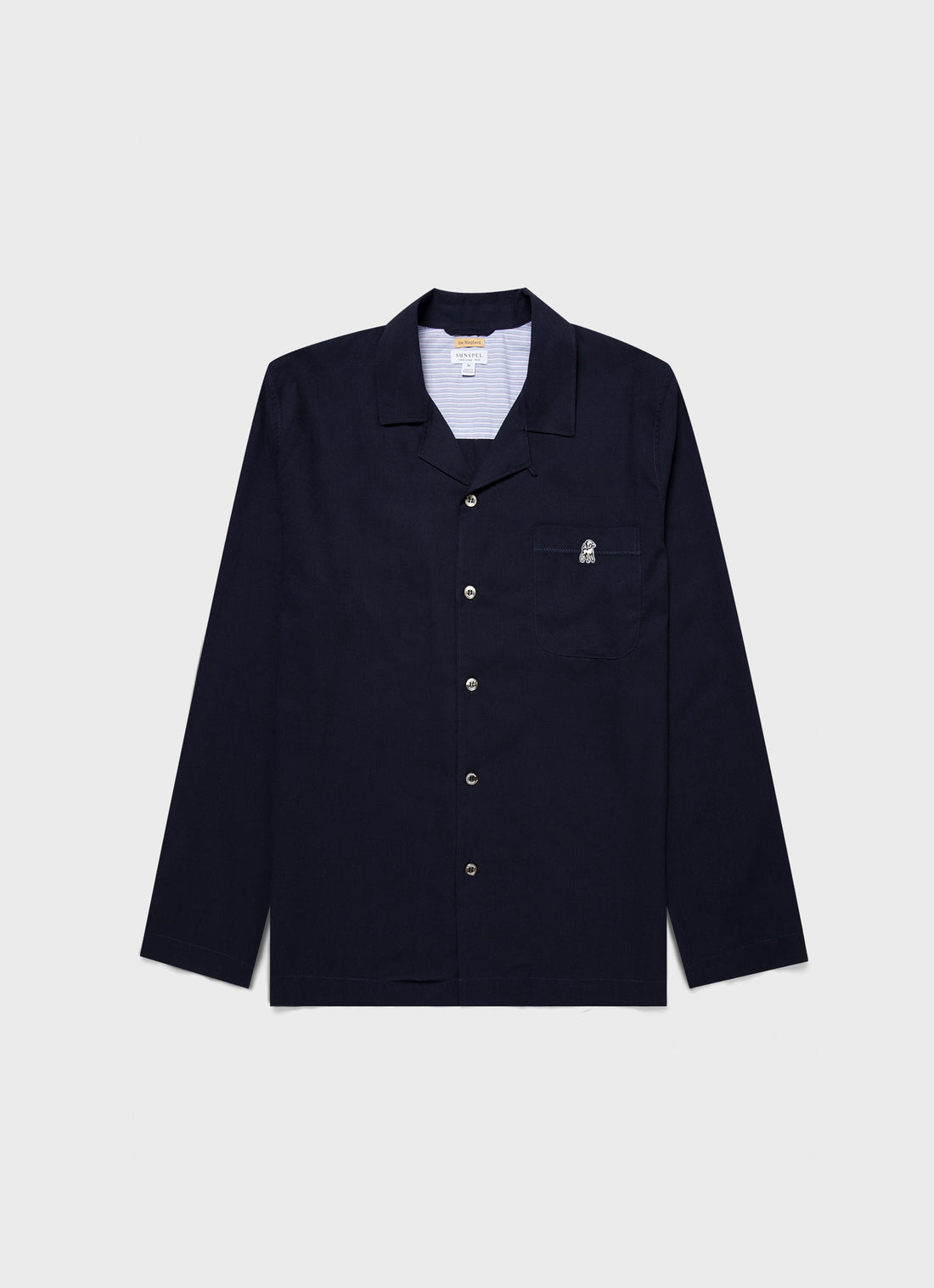 Men's Sunspel x the Shepherd UNDERCOVER Pyjama Shirt in Navy
