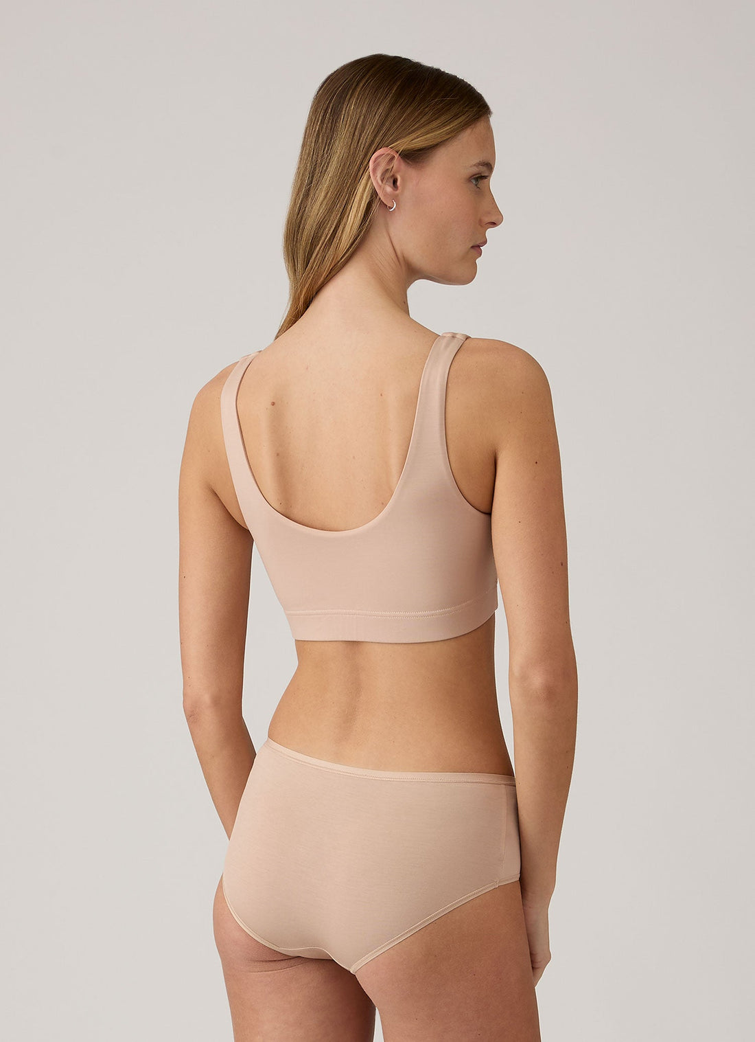 Women's Tencel™ Scoop Bralette in Beige
