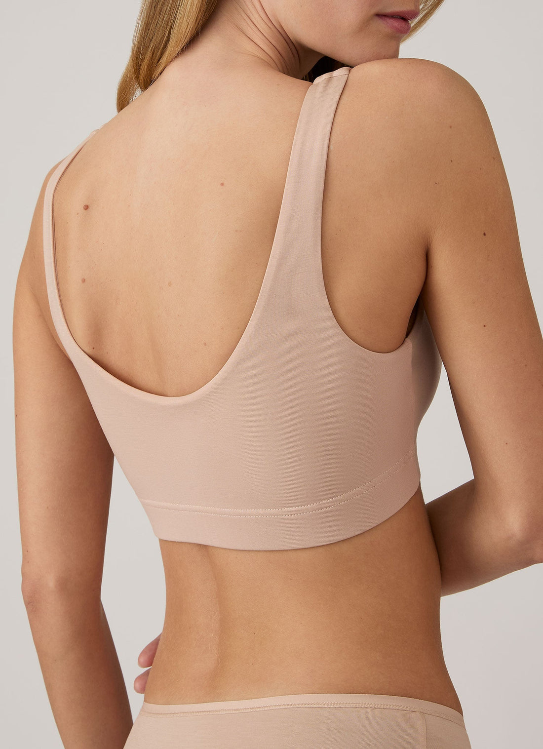 Women's Tencel™ Scoop Bralette in Beige