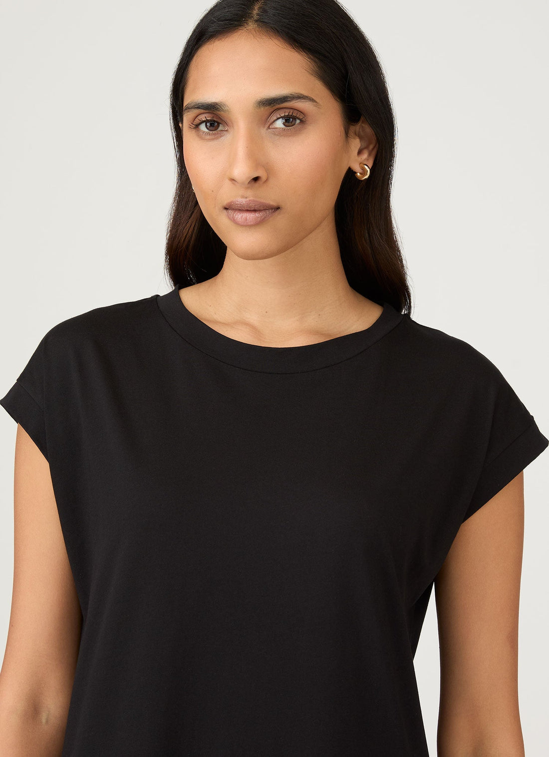 Women's T-shirt Dress in Black