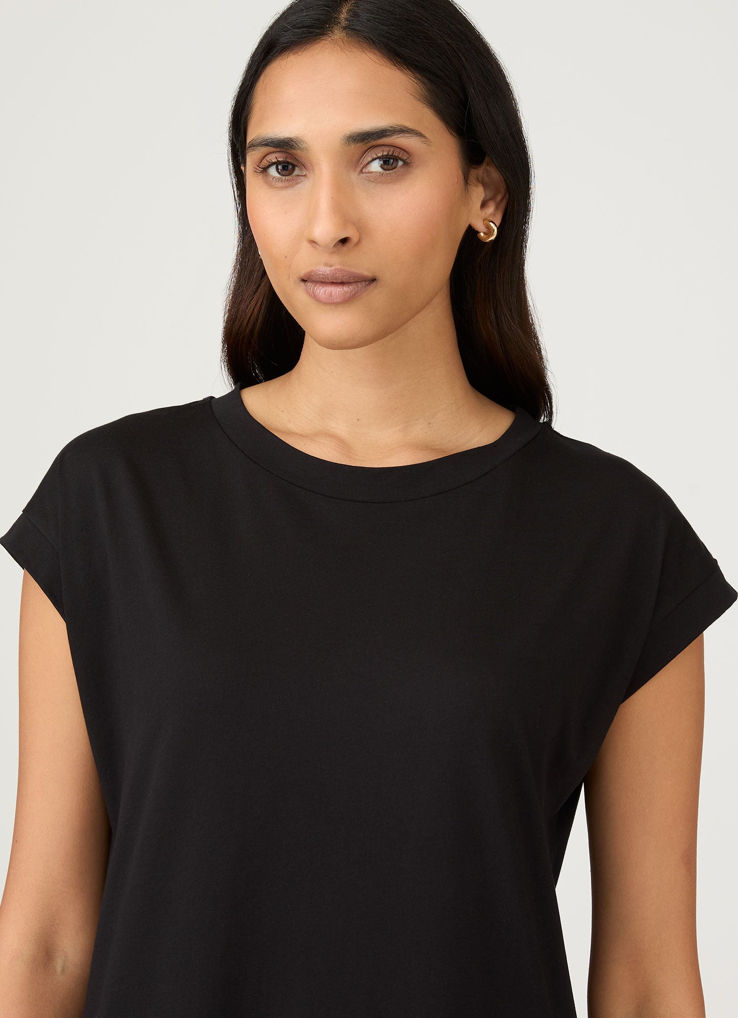 Women's T-shirt Dress in Black
