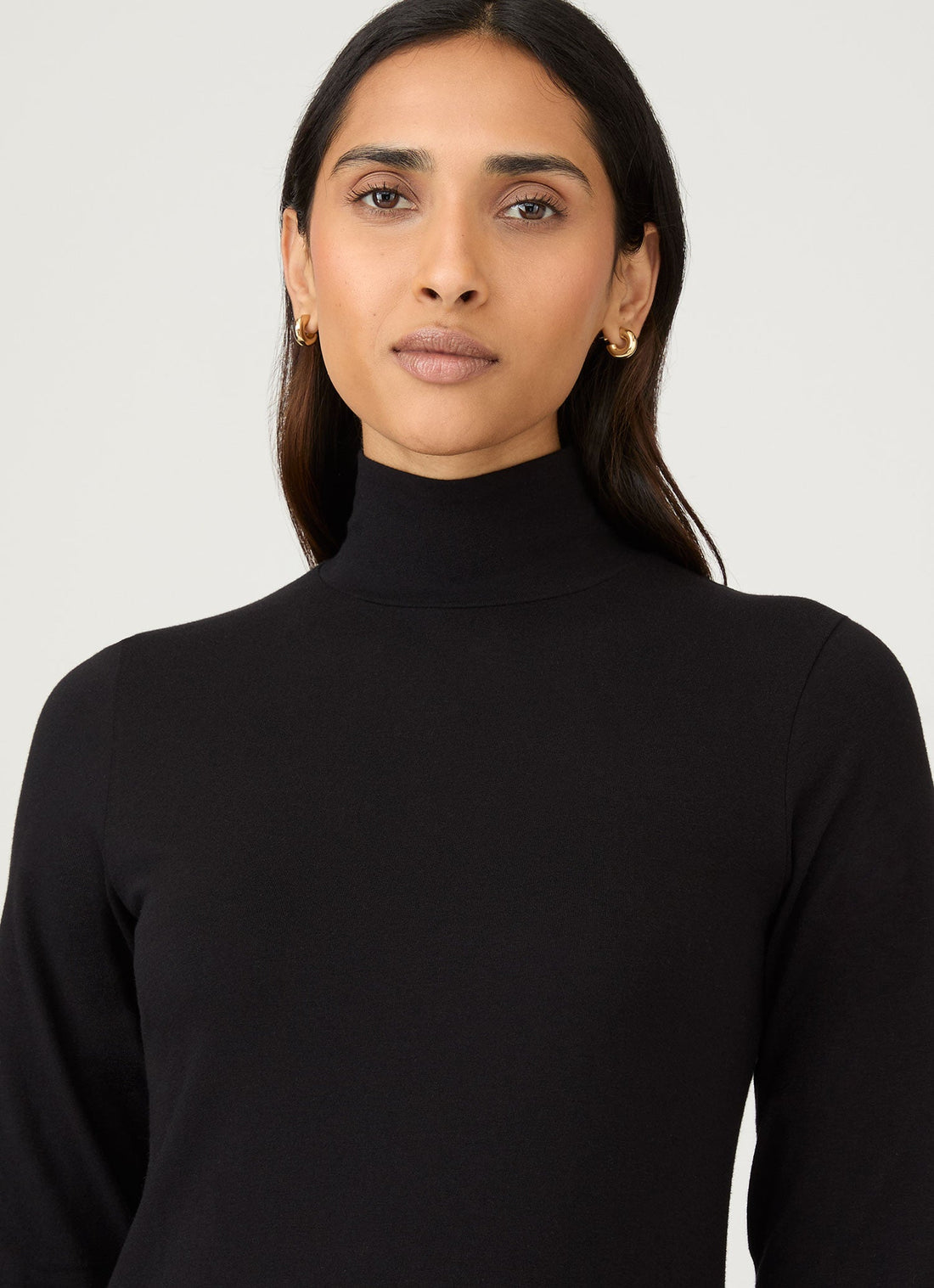 Women's Jersey Midi Dress in Black