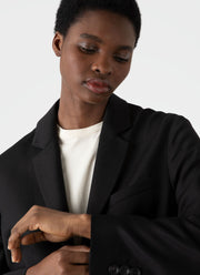 Women's Wool Blazer in Black