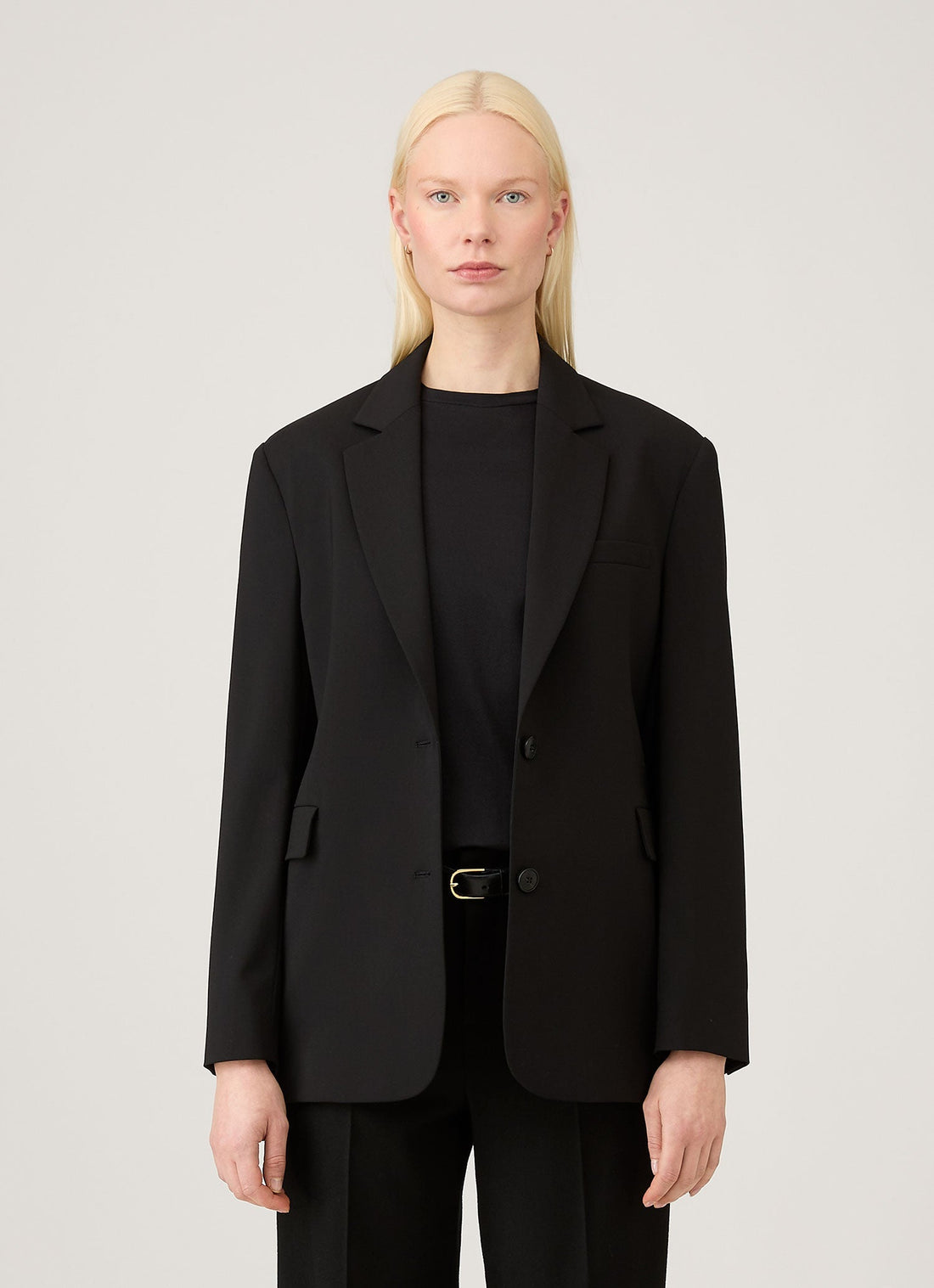 Women's Wool Blazer in Black