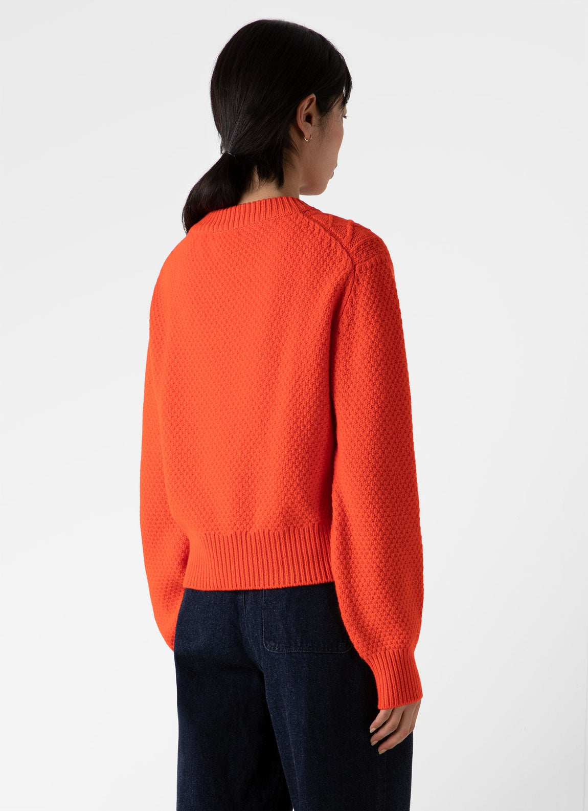 Women's Cable Knit Jumper in Magma