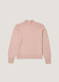 Women's Lambswool Funnel Neck Jumper in Cherry Blossom