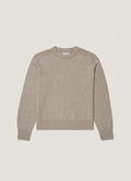 Women's Lambswool Jumper in Dove Grey Melange
