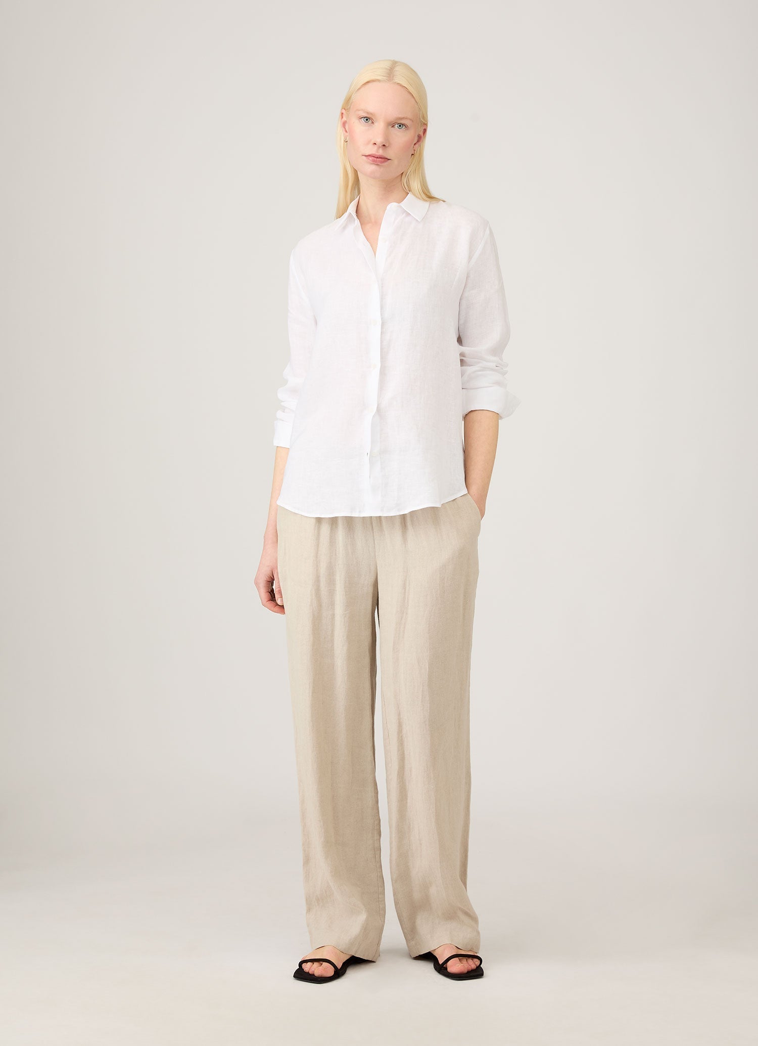 Sunsea リネンシャツ 21ss SUNSEA(サンシー) 21SSJohnny D．Linen Shirtオープンカラー