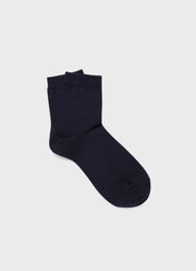 Women's Ankle Socks in Navy