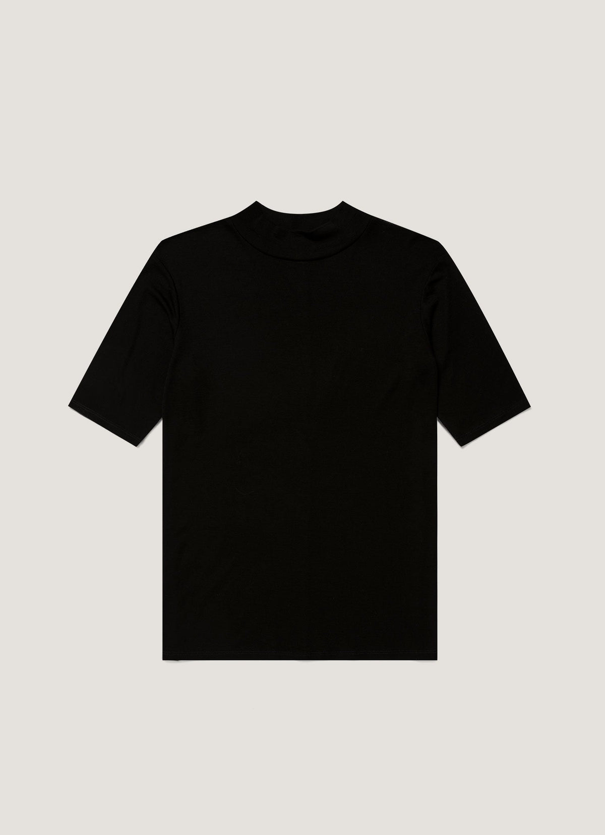 Women's Mock Neck Top in Black
