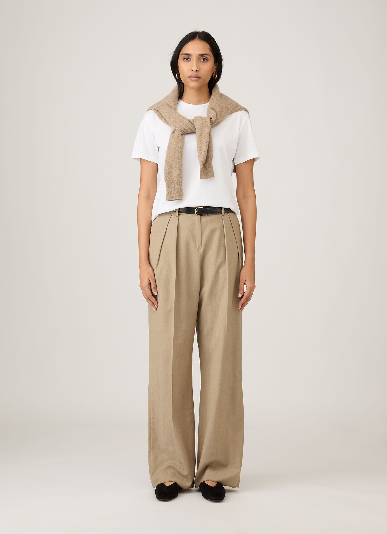 ボーイフィット Tシャツ（White）| Sunspel