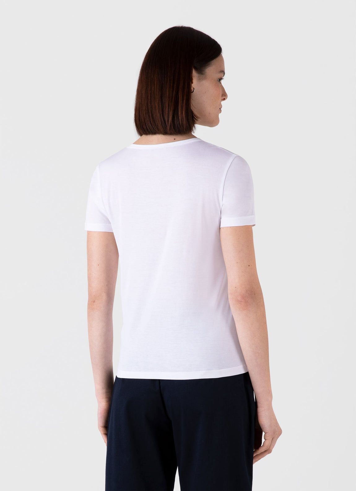 Women's Classic Scoop Neck T-shirt in White