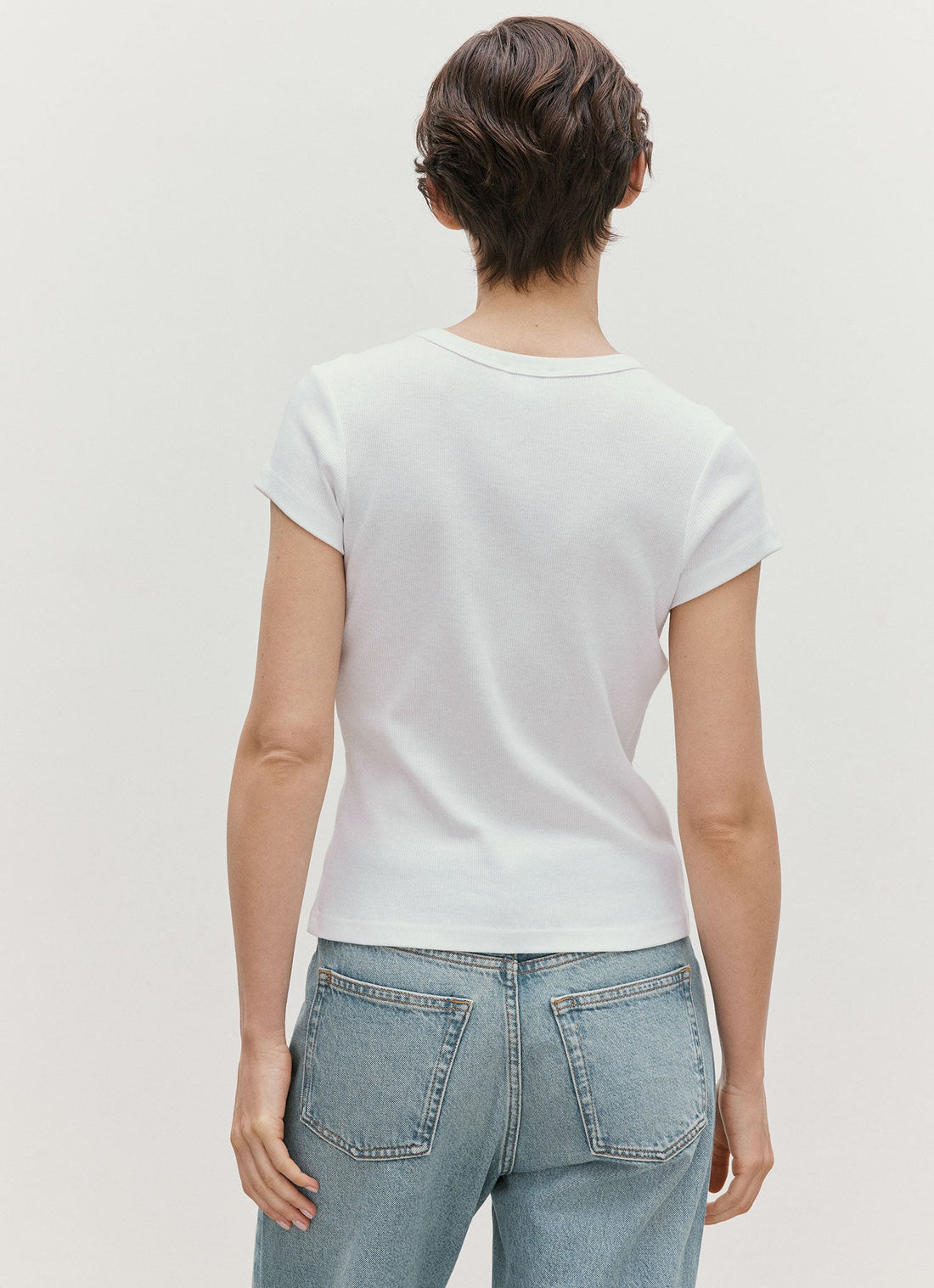 リブ Tシャツ