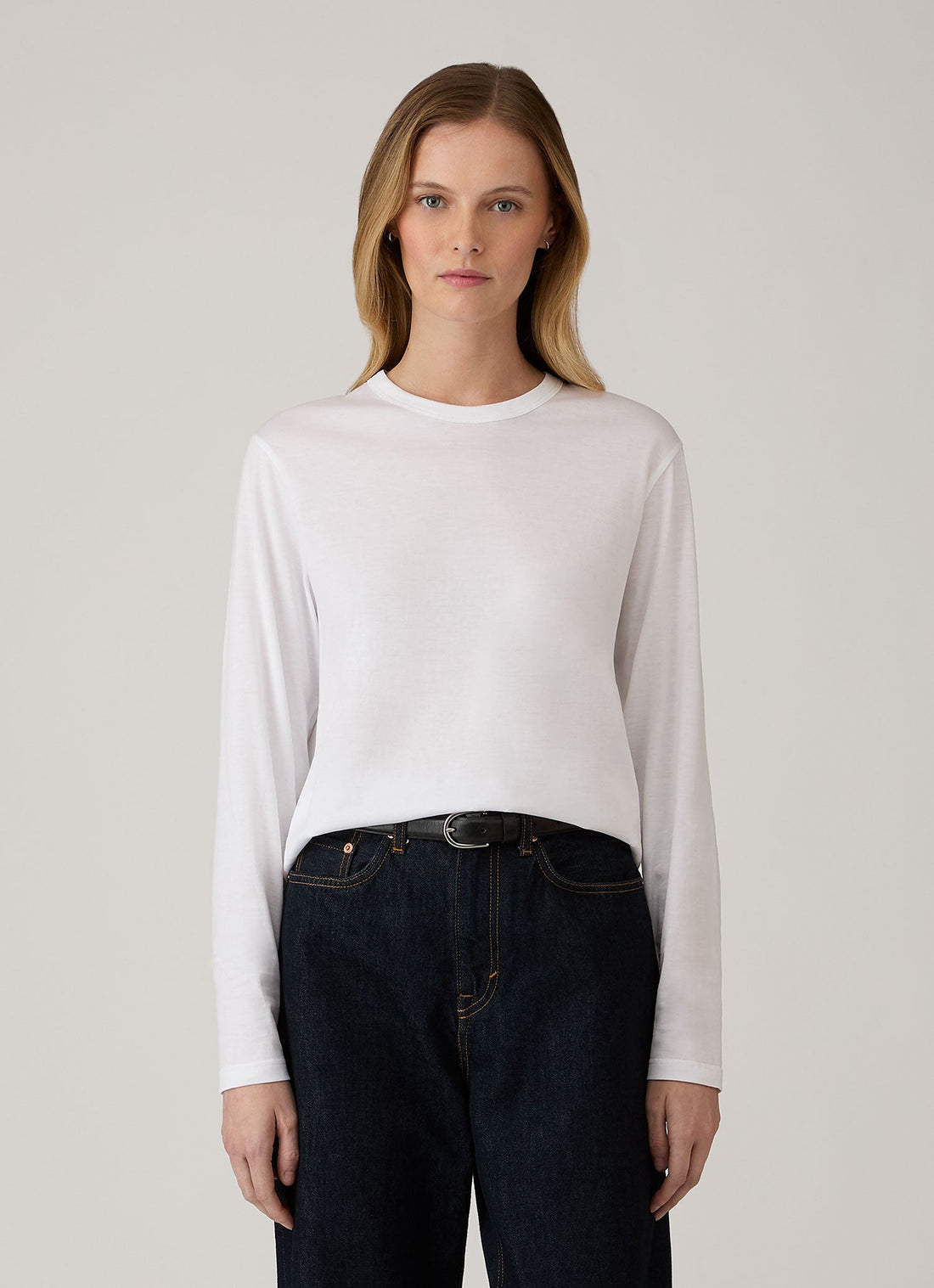Women's Long Sleeve Everyday T-shirt in White
