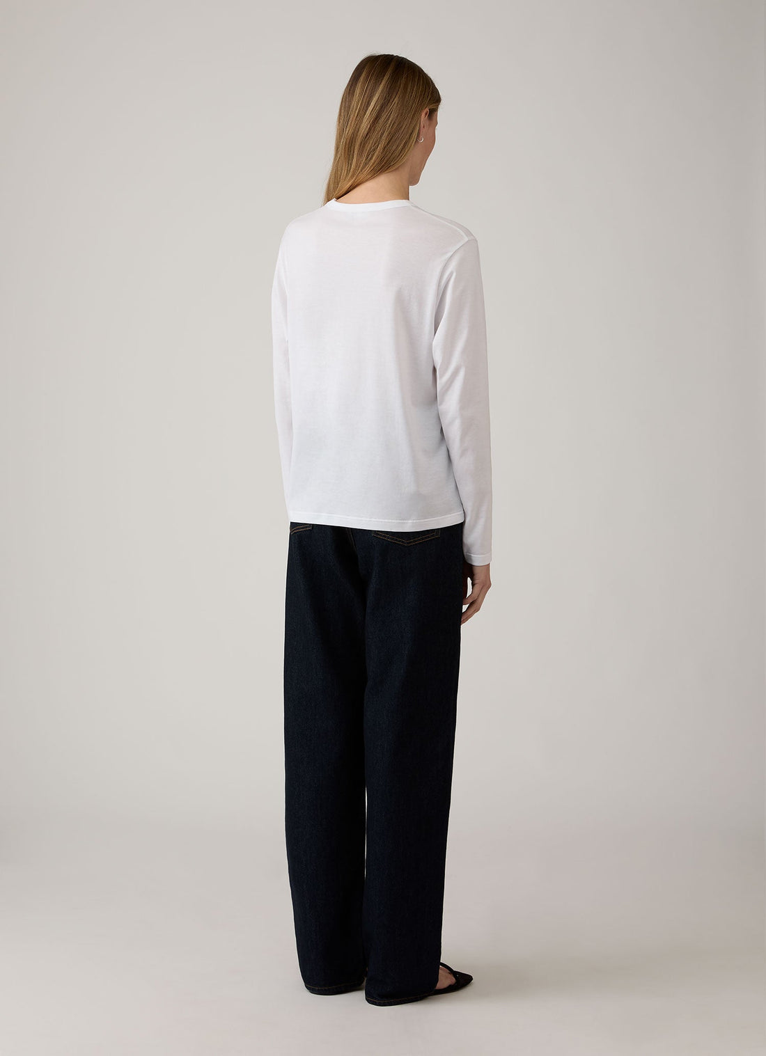 Women's Long Sleeve Everyday T-shirt in White