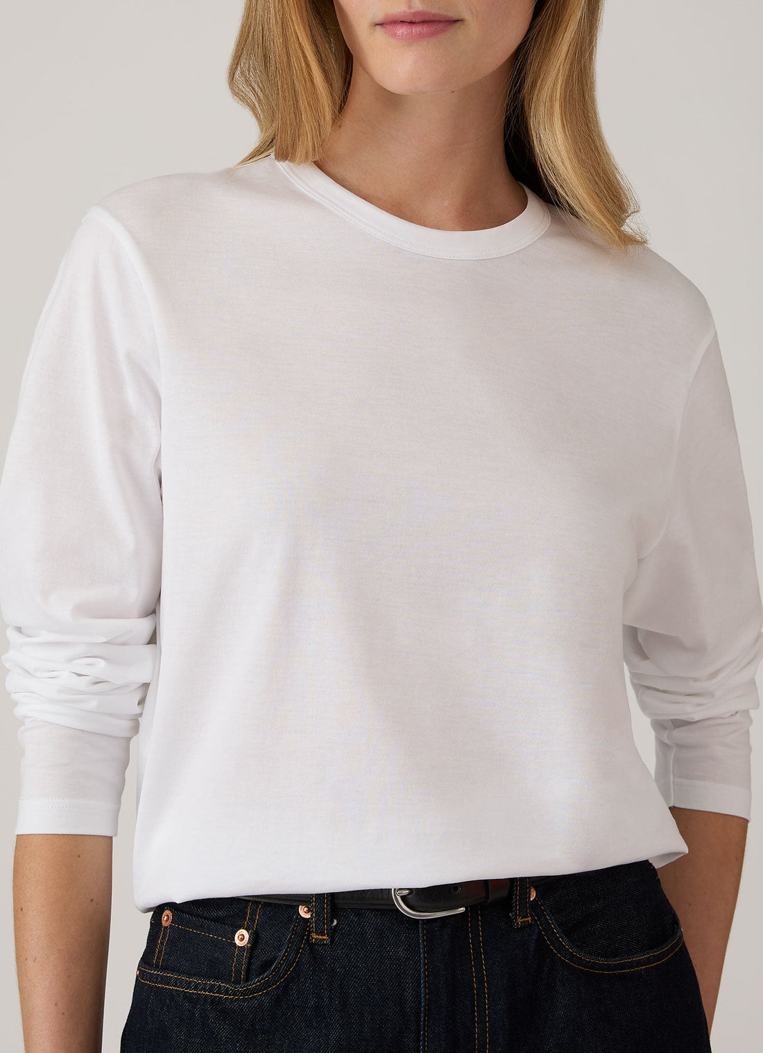 Women's Long Sleeve Everyday T-shirt in White