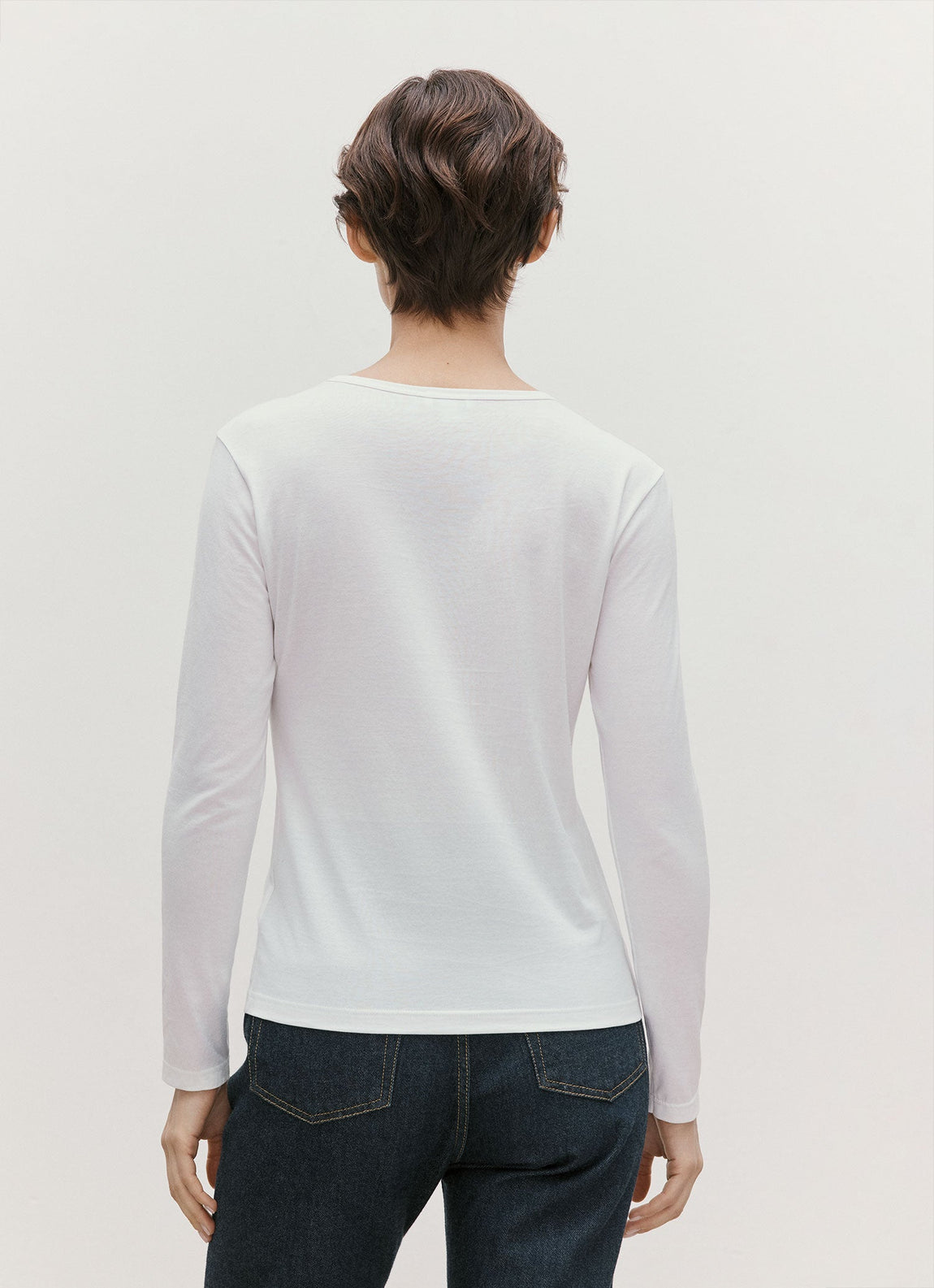 Women's Long Sleeve Classic T-shirt in White