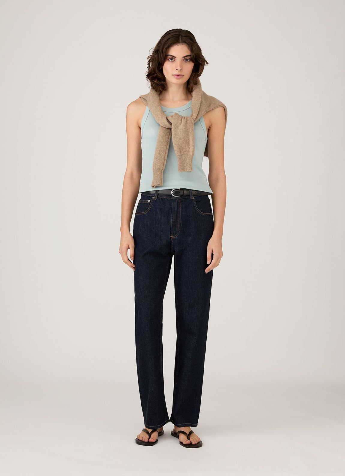 Women's Ribbed Tank Top in Peppermint