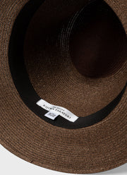 Men's Kijima Takayuki Paper Hat in Brown