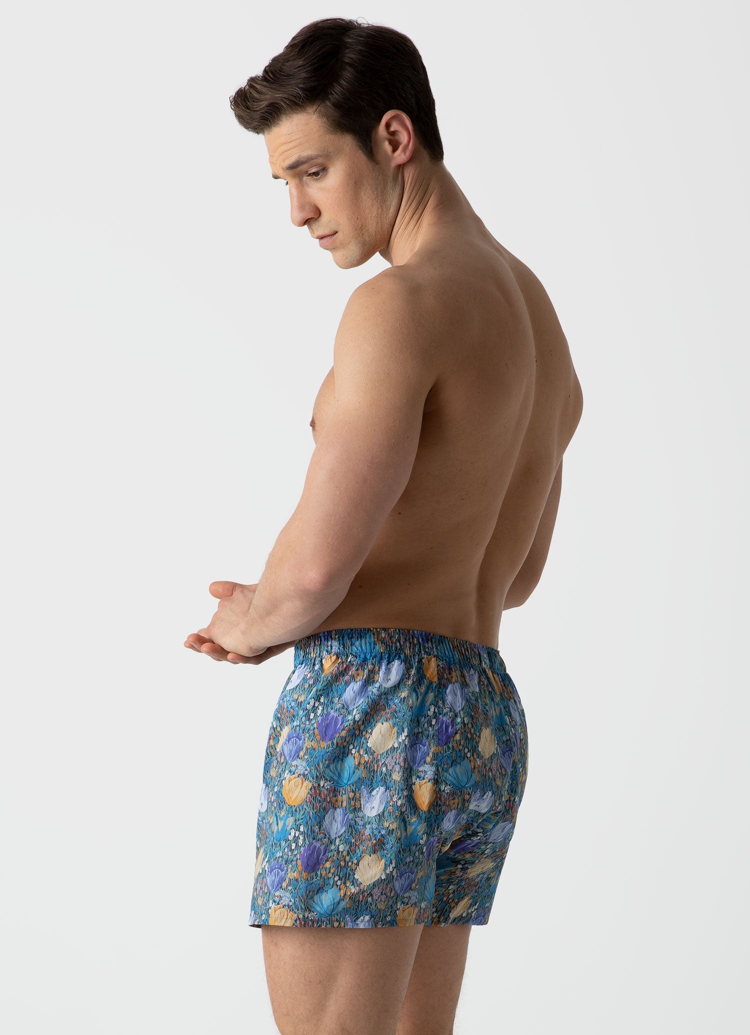 Men's Liberty Print Boxer Shorts in Tulip