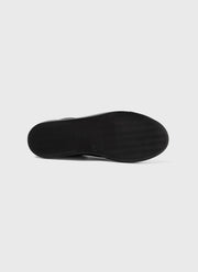 Men's Suede Tennis Shoe in Black