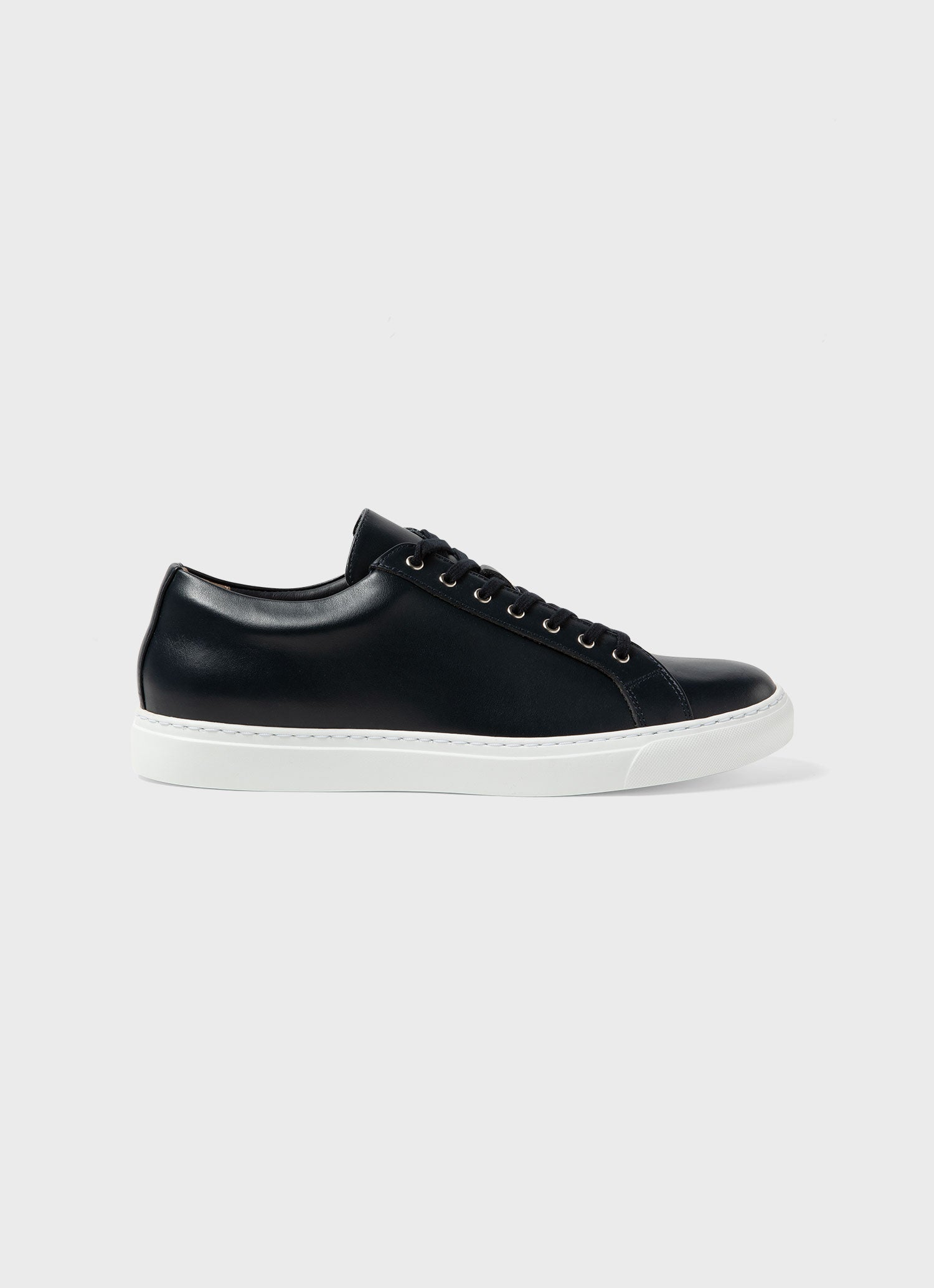 Men's Leather Tennis Shoes in Navy
