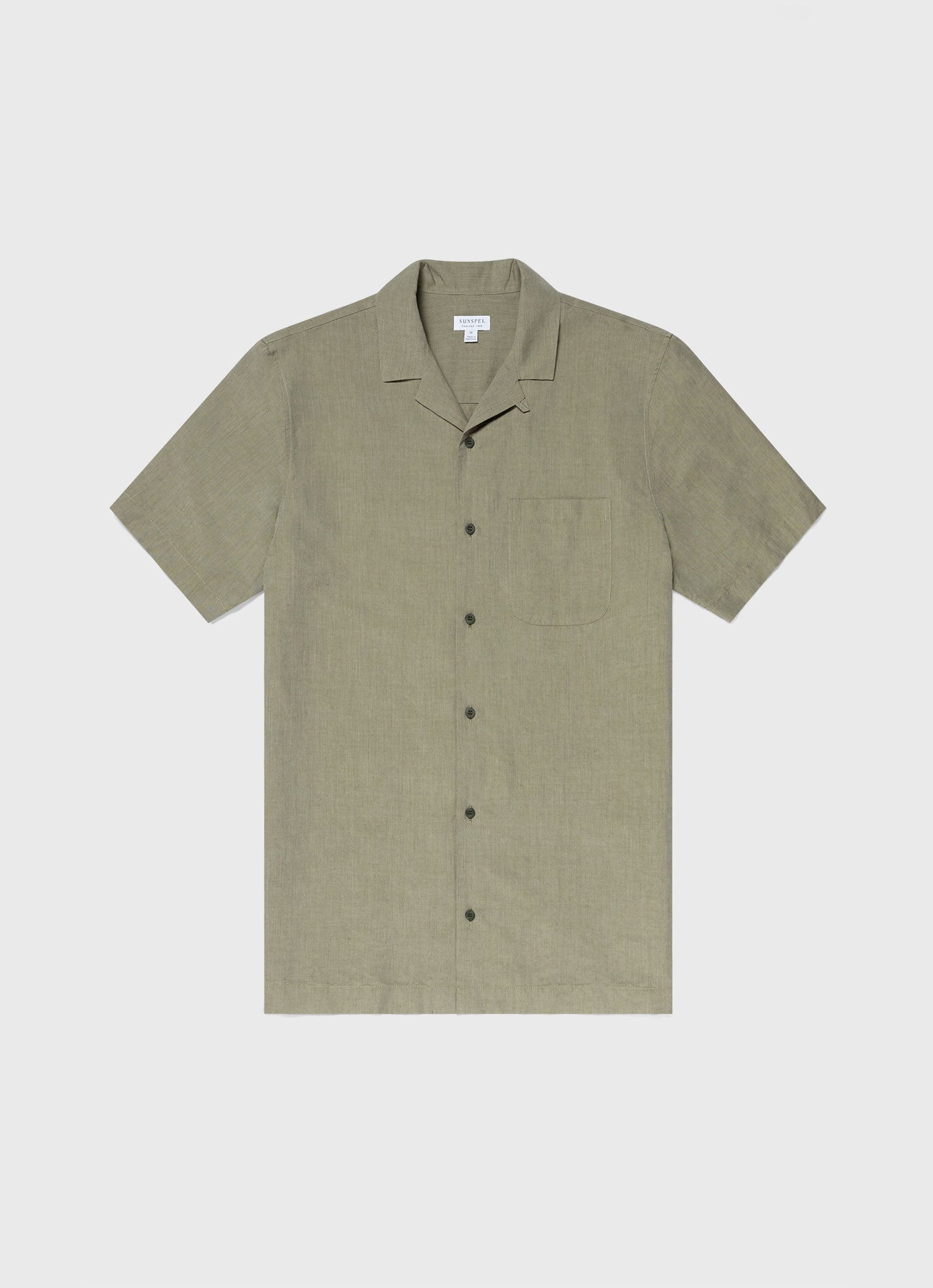 SUNSPEL パイル生地シャツ Lサイズ リヴィエラ（ミッドウェイト） Tシャツ （Black）| Sunspel