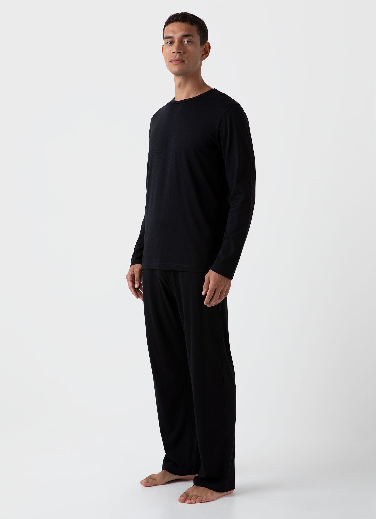 Men's Cotton Modal Lounge Pant in Black