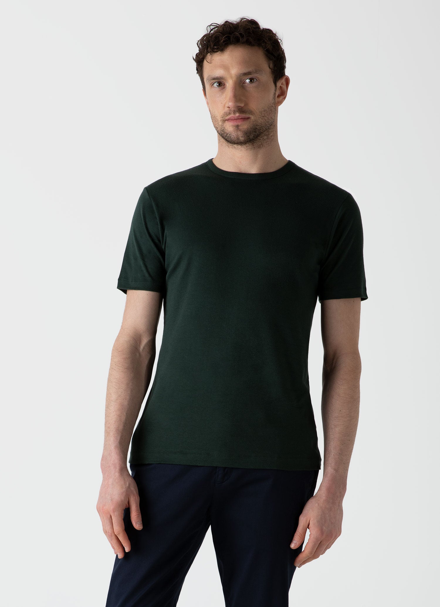 シーアイランドコットンTシャツ （Seaweed）| Sunspel