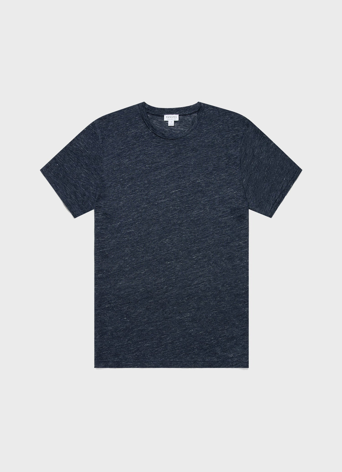 Men's Linen T-shirt in Navy Melange