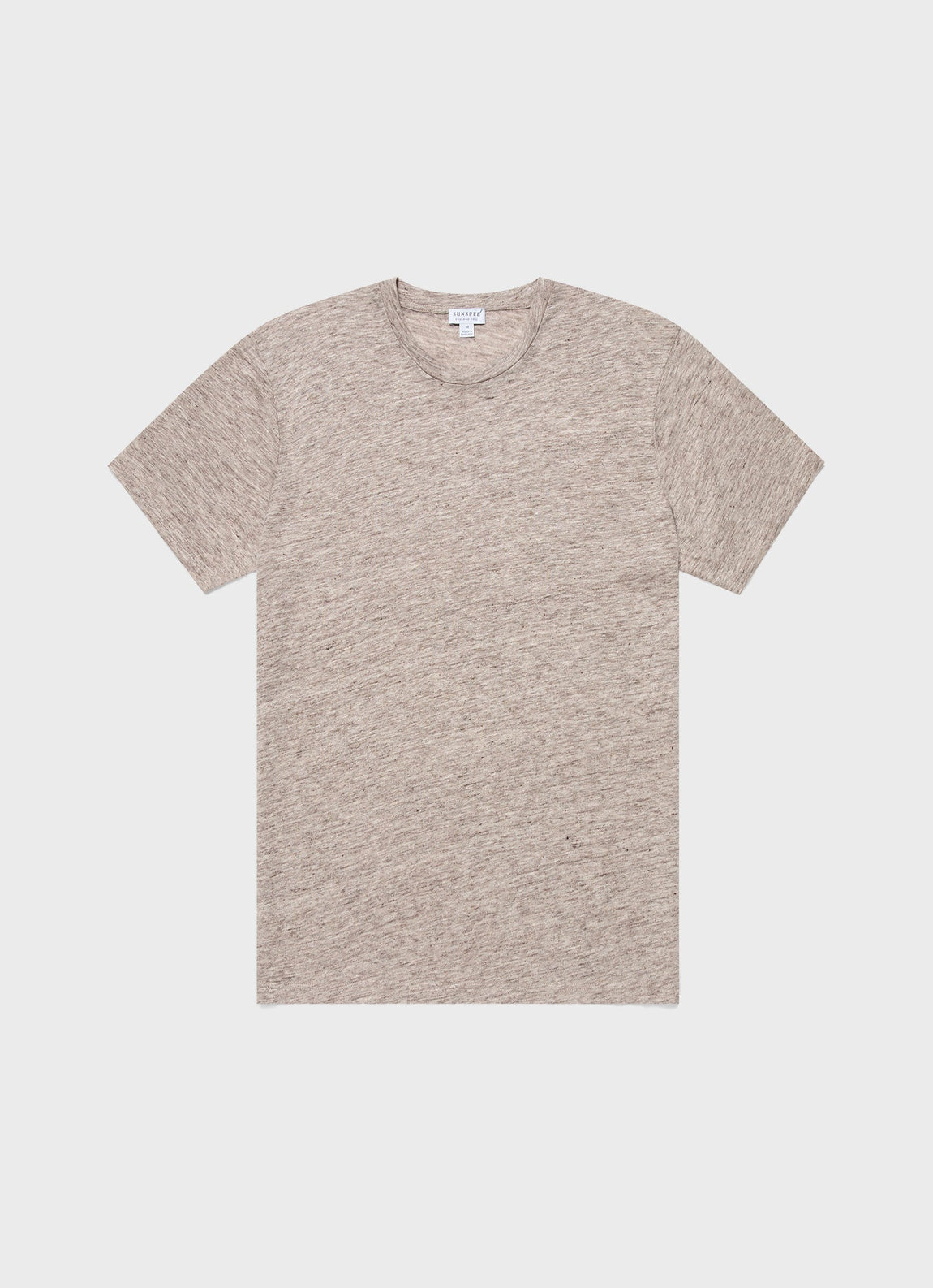 Men's Linen T-shirt in Oatmeal Melange
