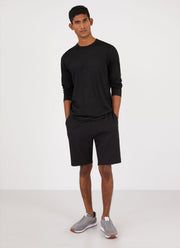 Men's Merino Long Sleeve Base Layer in Black